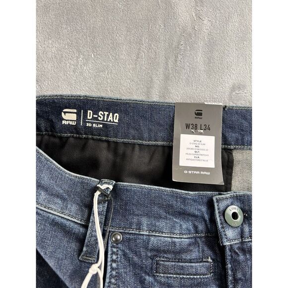 G-Star‎ Raw Men's D-Staq 3D Superstretch R Slim Fit  Jeans 38/34 - Picture 4 of 10